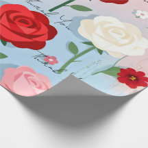 Jardin de Roses Anciennes - Papier Cadeau