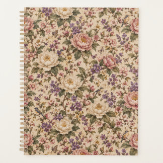 Jardin de roses botaniques vintage et motif papill