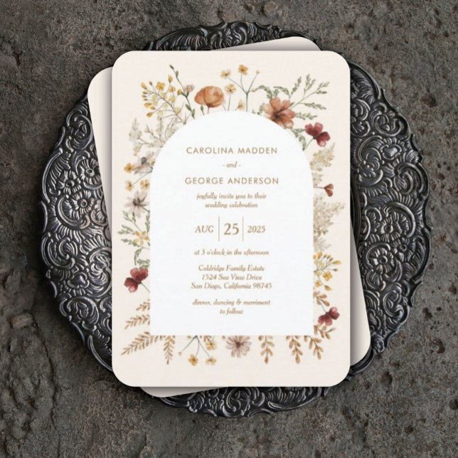 Jardin de Sedona Faire-part de mariage arché (Créateur téléchargé)