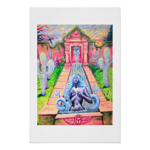 Jardin de sirène par affiche d'art de Nefertara