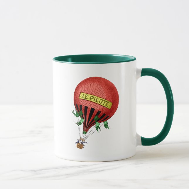 Jardin De Tuileries Hot Air Balloon Mug (Right)