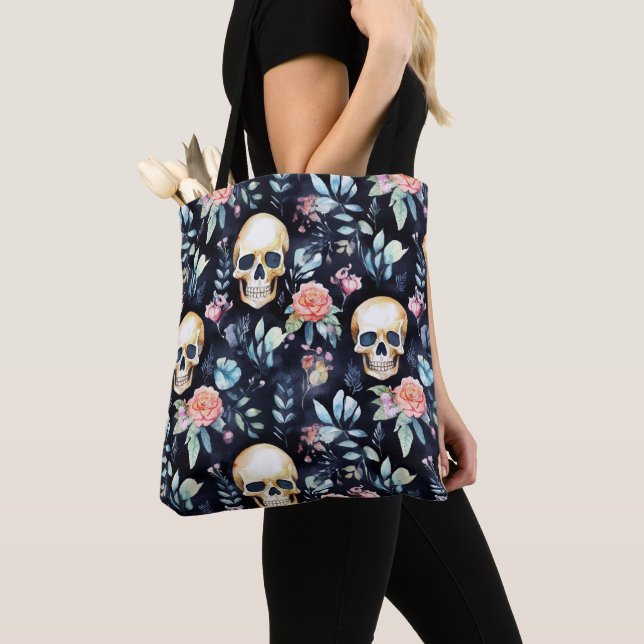 Jardin des os Sacs fourre-tout réutilisables Crâne (De près)