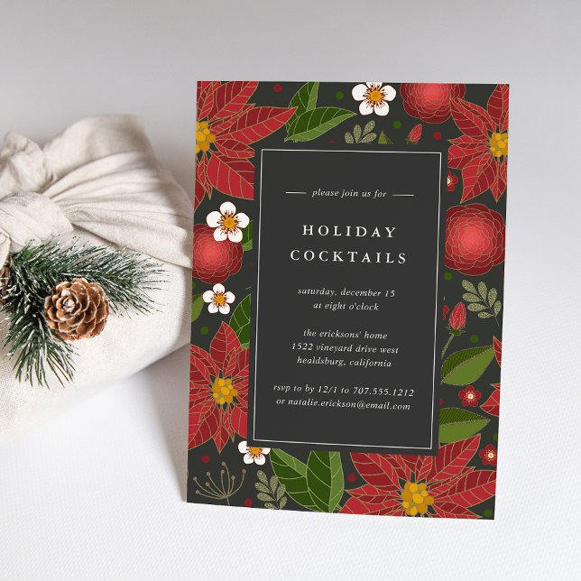 Jardin d'hiver | Invitation Cocktail de vacances (Créateur téléchargé)
