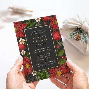 Jardin d'hiver   Invitation de fête de vacances d'