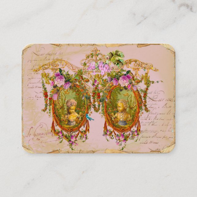 Jardin du rose Nordeens de carte de visite (Devant)