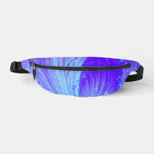 Jardin enchanté Abstrait bleu violet
