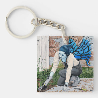 Jardin Fairy foncé Imaginaire Art Porte - clé acry