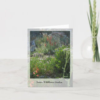 Jardin fleur sauvage - Carte pour notes autochtone