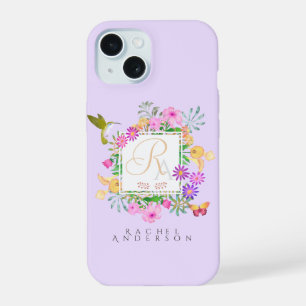 Jardin Floral Monogramme violet