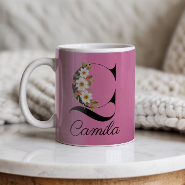 Jardin floral nom joli Mug (Créateur téléchargé)