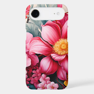 Jardin floral tropical rose exotique