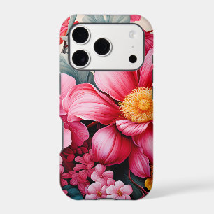 Jardin floral tropical rose exotique