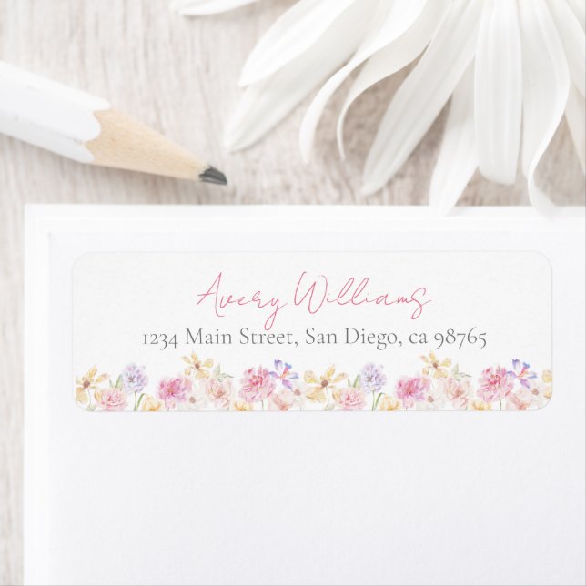 Jardin Floral Wavy Modern Fête des mariées Recette (En situation)