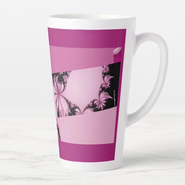 Jardin fractal thulian Latte Mug (Droite)