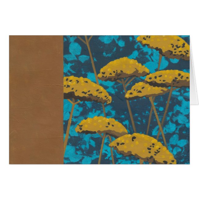 Jardin Golden Yarrow avec Arrière - plan bleu (Devant horizontal)