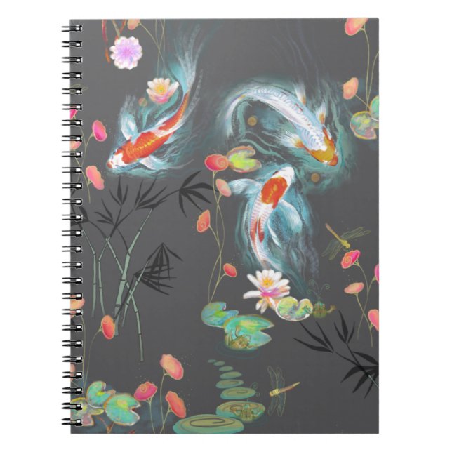 Jardin japonais de l'eau Carnet de charbon (Devant)