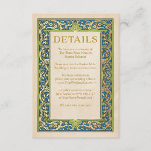 Jardin lumineux par   de cartes détail de mariage