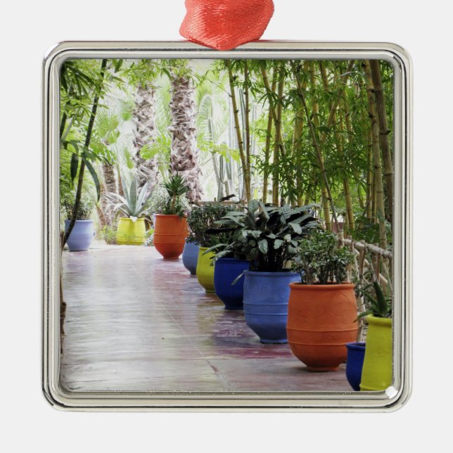 Jardin Majorelle, Majorelle Garden, now a public Metal Ornament (Front)