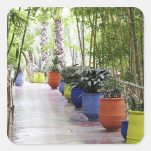 Jardin Majorelle, Majorelle Garden, now a public Square Sticker