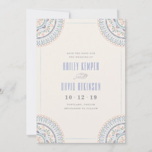 Jardin Mandala Enregistrer la carte Date - Cornflo