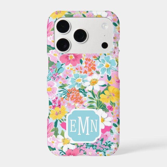 Jardin Moderne Coloré Monogrammé (Verso)