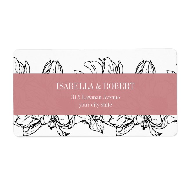 Jardin moderne | Rose | mariage floral (Devant)