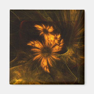 Jardin Mystique Magnet Carré d'art Abstrait