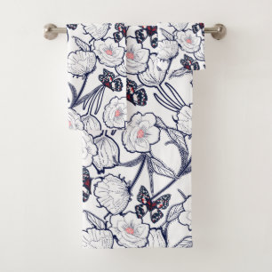 Jardin noir floral