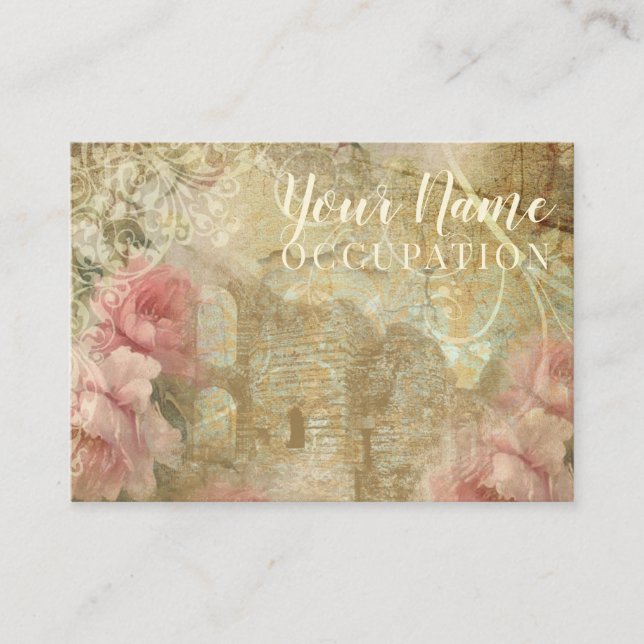 Jardin romantique - Carte de visite (Devant)