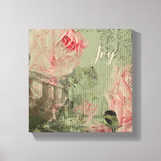 Jardin romantique - Toile Enveloppée (Recto)