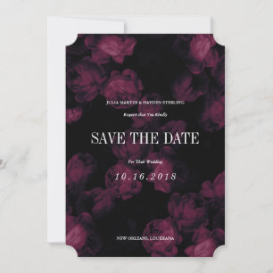 Jardin Rose foncé Enregistrer les cartes de dates