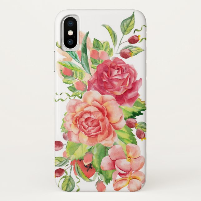 Jardin rose iPhone / coque ipad (Dos)