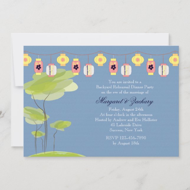 Jardin Soiree Invitation (Devant)