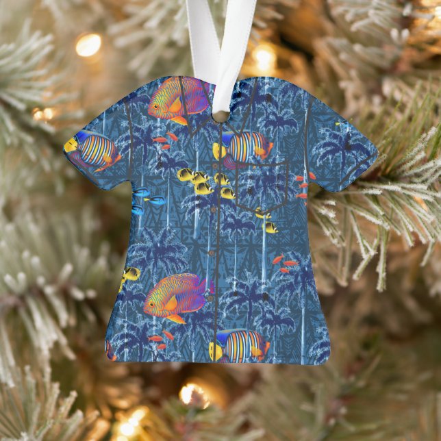 Jardin sous-marin tropical Aloha Shirt (Arbre)