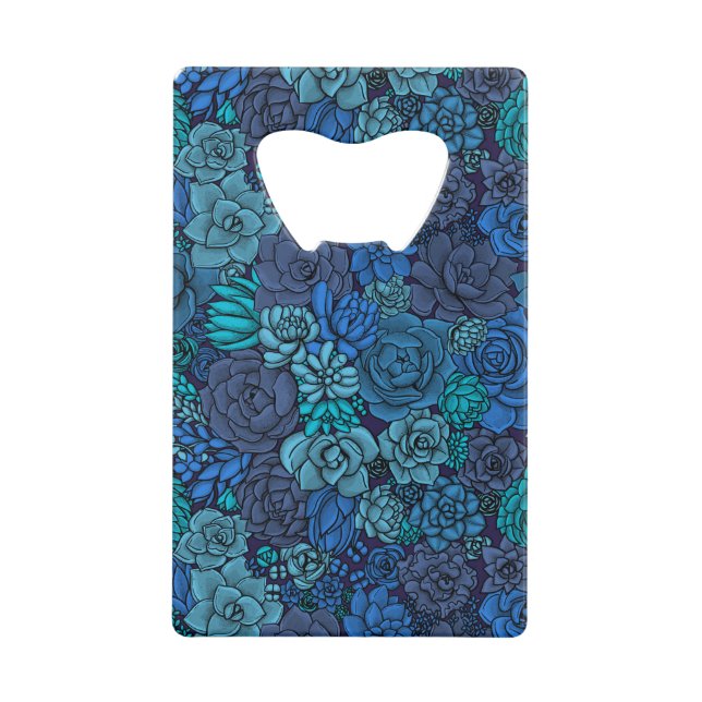 Jardin succulent en bleu (Devant)