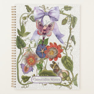 Jardin vintage Enchanted Fée Violet Bow Flower