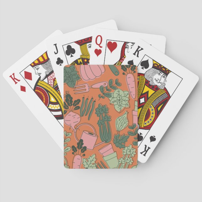 jardinage de cartes à jouer (dos)