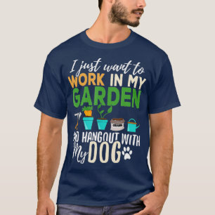Jardinage TShirt Amoureux des chiens Gardener Jard