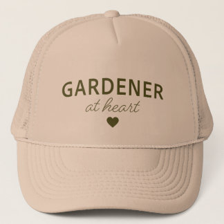 JARDINIER DE COEUR - Casquette Trucker Vert Foncé