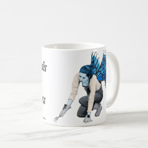 Jardinier Fairy foncé Imaginaire Art Café Mug