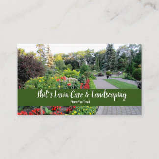 Jardins anglais aménageant le carte de visite en