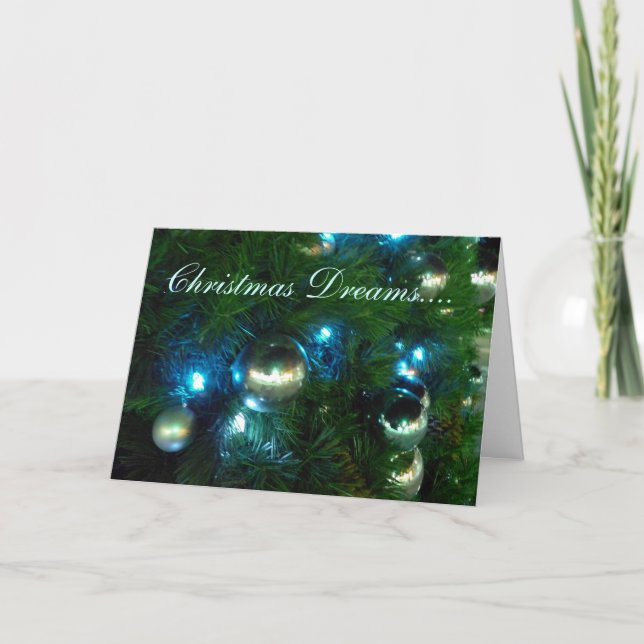 Jardins du jour nouveau Carte de rêves de Noël (Devant)