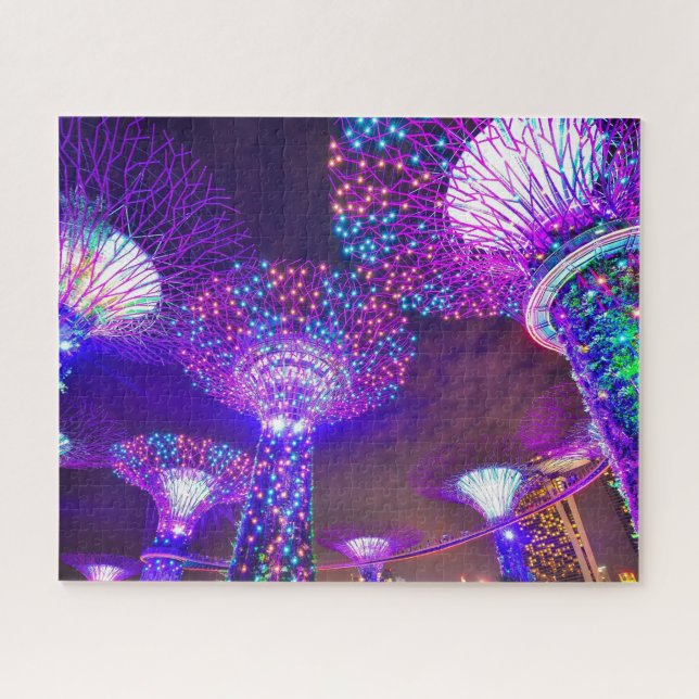 Jardins le long de la baie de Singapour . Puzzle (Horizontal)
