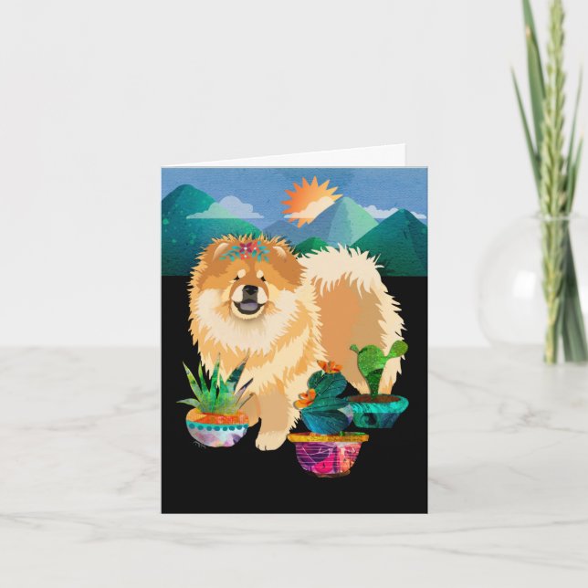 JARDINS ME FAIRE SOURIRE - Cartes de Chow Art (Devant)