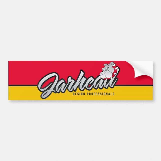 Jarhead Design Bumper Sticker (Front)