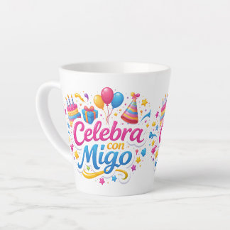Jarra Personalizada “Celebra Conmigo” | Ideal para Latte Mug