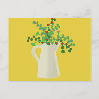 Jarron and Plants Postcard