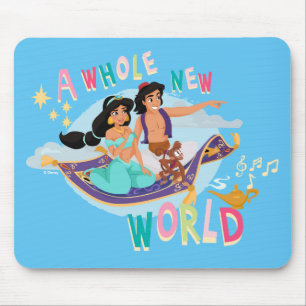 Jasmine & Aladdin Carpet Ride   A Whole New World Mouse Pad
