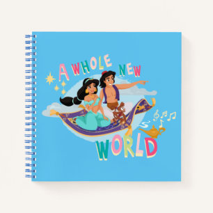 Jasmine & Aladdin Carpet Ride   A Whole New World Notebook