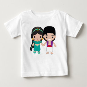 Jasmine and Aladdin Emoji 2 Baby T-Shirt